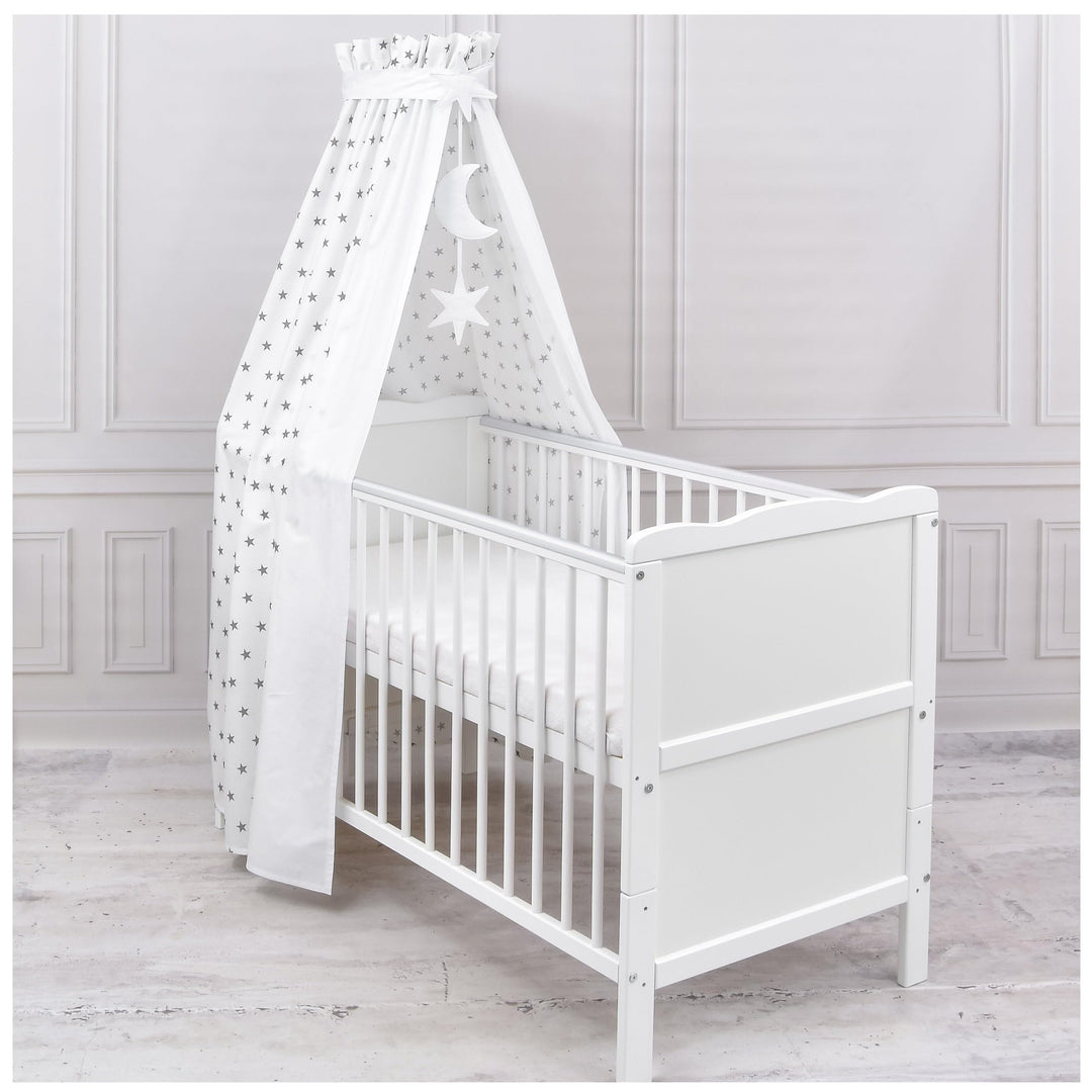 Generisch Baby Delux Babybett Himmel Betthimmel Baumwolle Baldachin für Babybett Kinderbett Wiege St