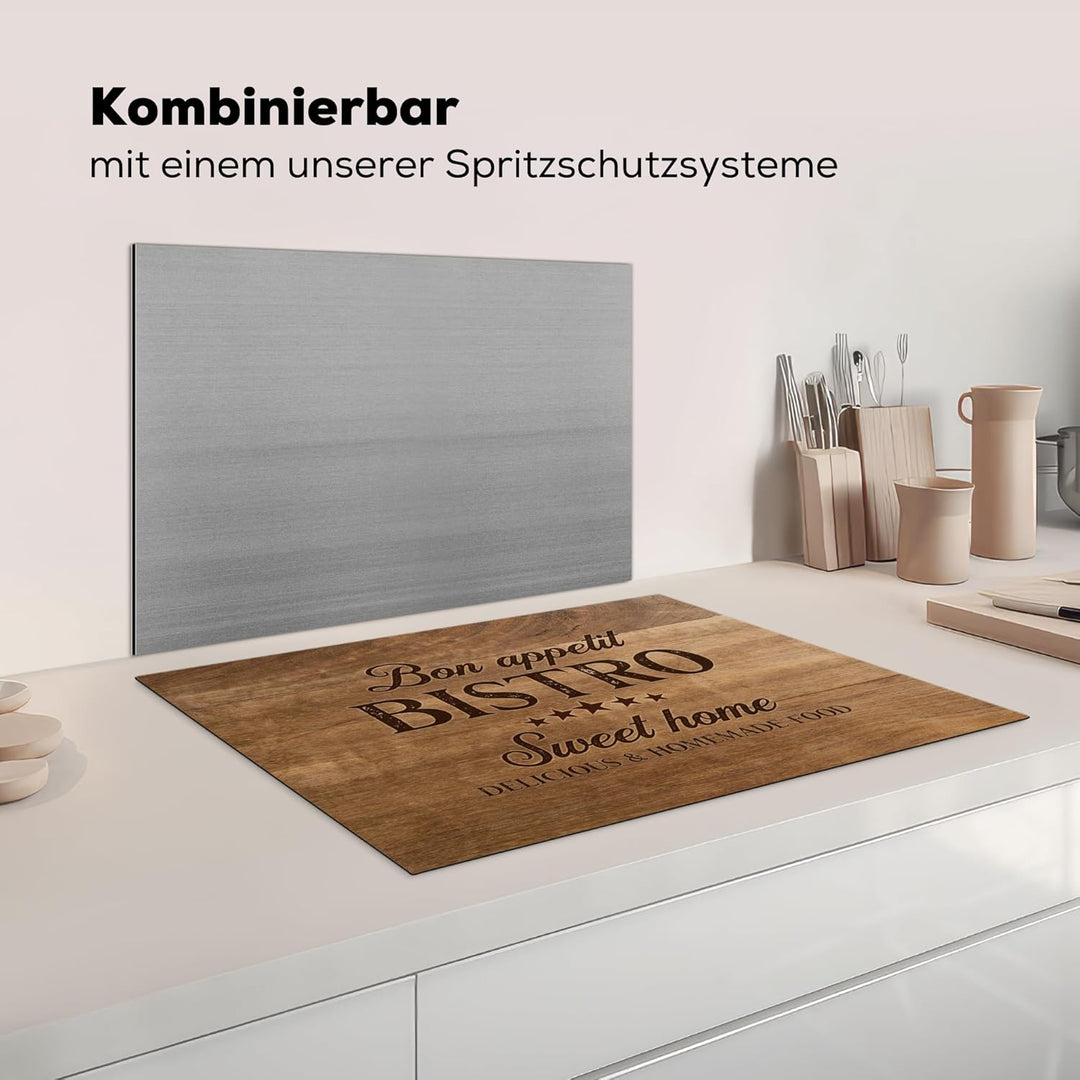 KitchenYeah© Herdabdeckplatte Einteilig Ceranfeld Abdeckplatte Küche Deko Ceranfeldabdeckung Herdabd