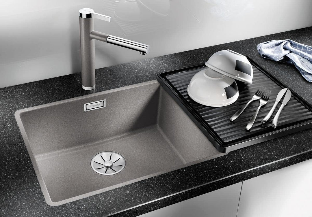 BLANCO SUBLINE 500-F | SILGRANIT schwarz | Einbauart: Flächenbündig | ohne Ablauffernbedienung | 60e
