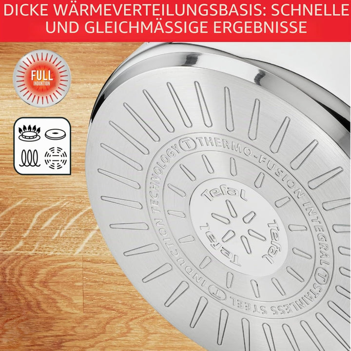 Tefal Intuition XL grosser Kochtopf, Edelstahl, 30 cm/10 l, Induktion, 5 Jahre Garantie, Edelstahl 1
