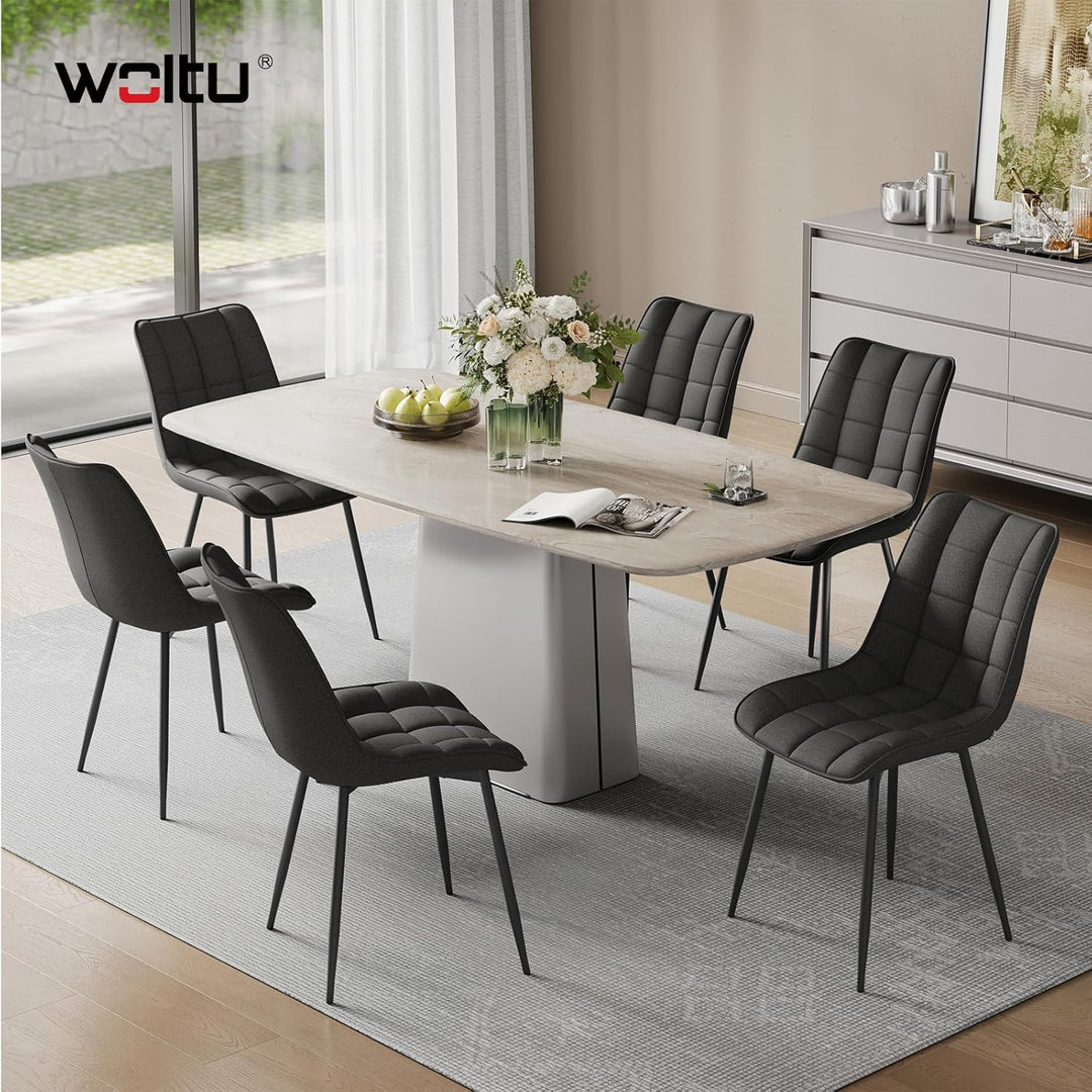 WOLTU Esszimmerstühle 2er Set, für Wohnzimmer Küche Esszimmer, Küchenstühle gepolstert mit Rückenleh