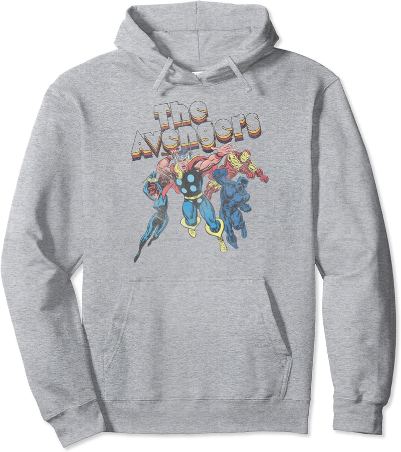 Marvel The Avengers Retro Style Group Shot Pullover Hoodie