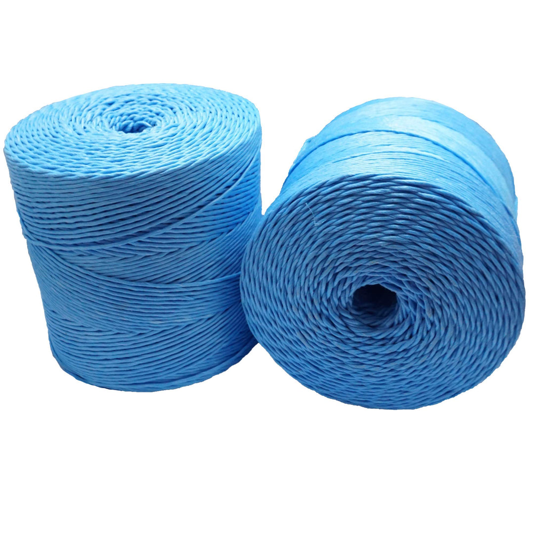Pressengarn 400, 2 x 5 kg, Bindegarn, Erntegarn, Kunststoffgarn, Kordel, Blau