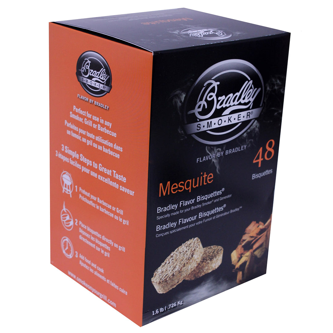 Bradley Smoker, Briketts für Grill und BBQ, Mesquite-Spezialmischung, 48 Stück