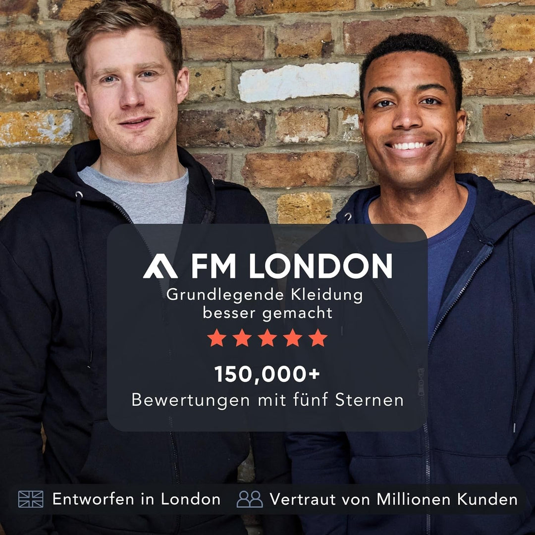 FM London 2er-Pack Pyjama für Herren - Leichte Herren-Pyjamahose, Loungewear und Nachtwäsche - Reich