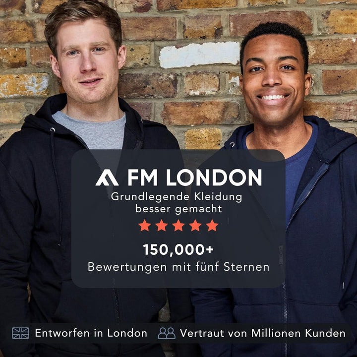 FM London 2er-Pack Pyjama für Herren - Leichte Herren-Pyjamahose, Loungewear und Nachtwäsche - Reich