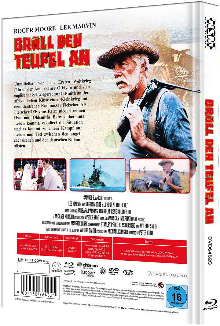 Brüll den Teufel an - Zwei wie Hund und Katz - Shout at the Devil [Blu-Ray+DVD] - uncut - limitierte