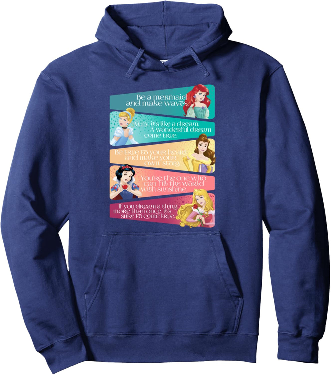 Disney Princess Group Princess Quotes Pullover Hoodie