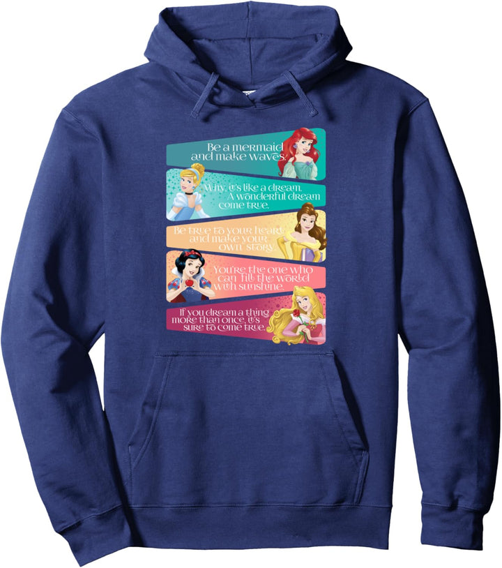 Disney Princess Group Princess Quotes Pullover Hoodie