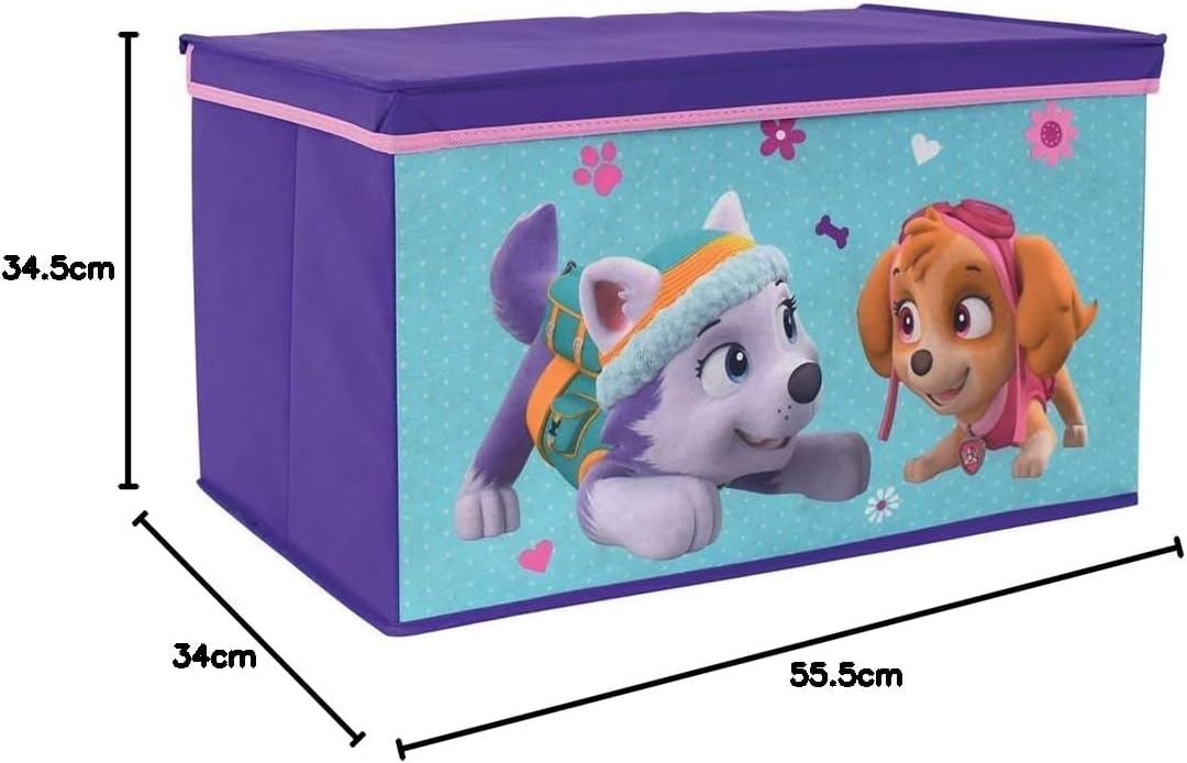 Fun House 712724 Paw Patrol Kinder Spielzeugkiste faltbar, blau, à partir de 3 ans