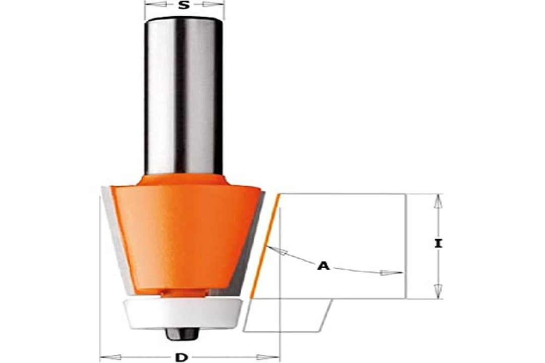 CMT Orange Tools 980.551.11 – Erdbeere Rohranfasgerät mit Rod. für Corian HW S 12 D 28.5 x 25.4 A 10