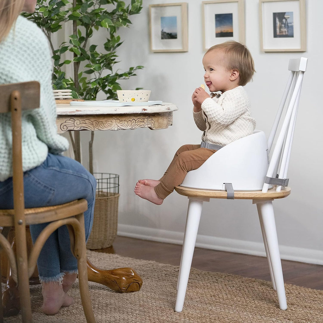 Ity by Ingenuity, Simplicity Seat, Oat, Sitzerhöhung, leicht zu reinigen, mit Sicherheitsgurt, weich