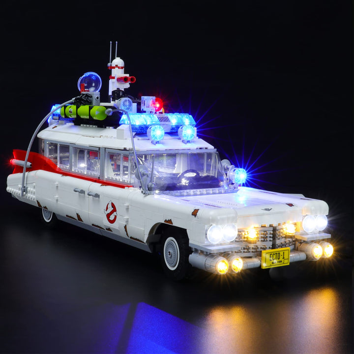 YEABRICKS LED Licht für Lego-10274 Creator Expert Ghostbusters ECTO-1 Bausteine Modell (Lego Set Nic