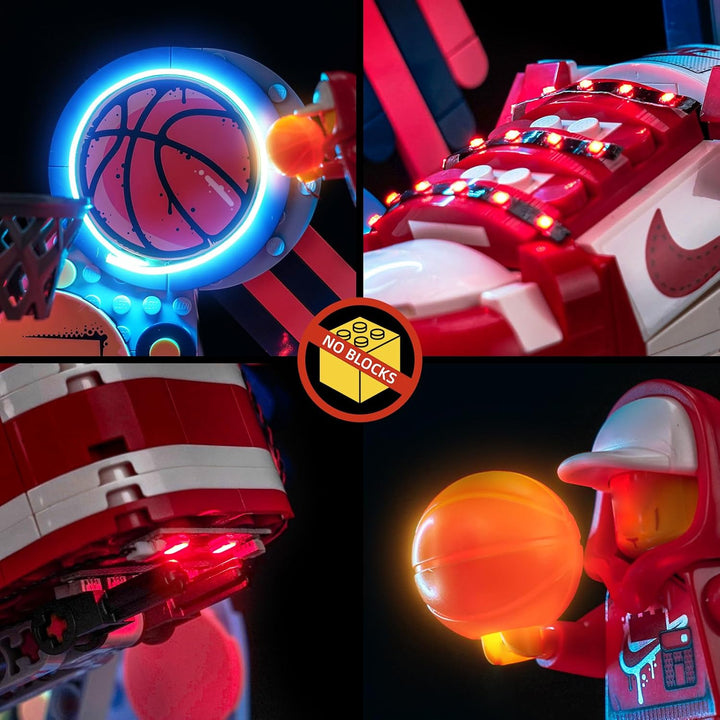 Led Licht Set Kompatibel mit Lego 43021 Nike Dunk Trickshot (Kein Modell), Dekorationsbeleuchtungsse