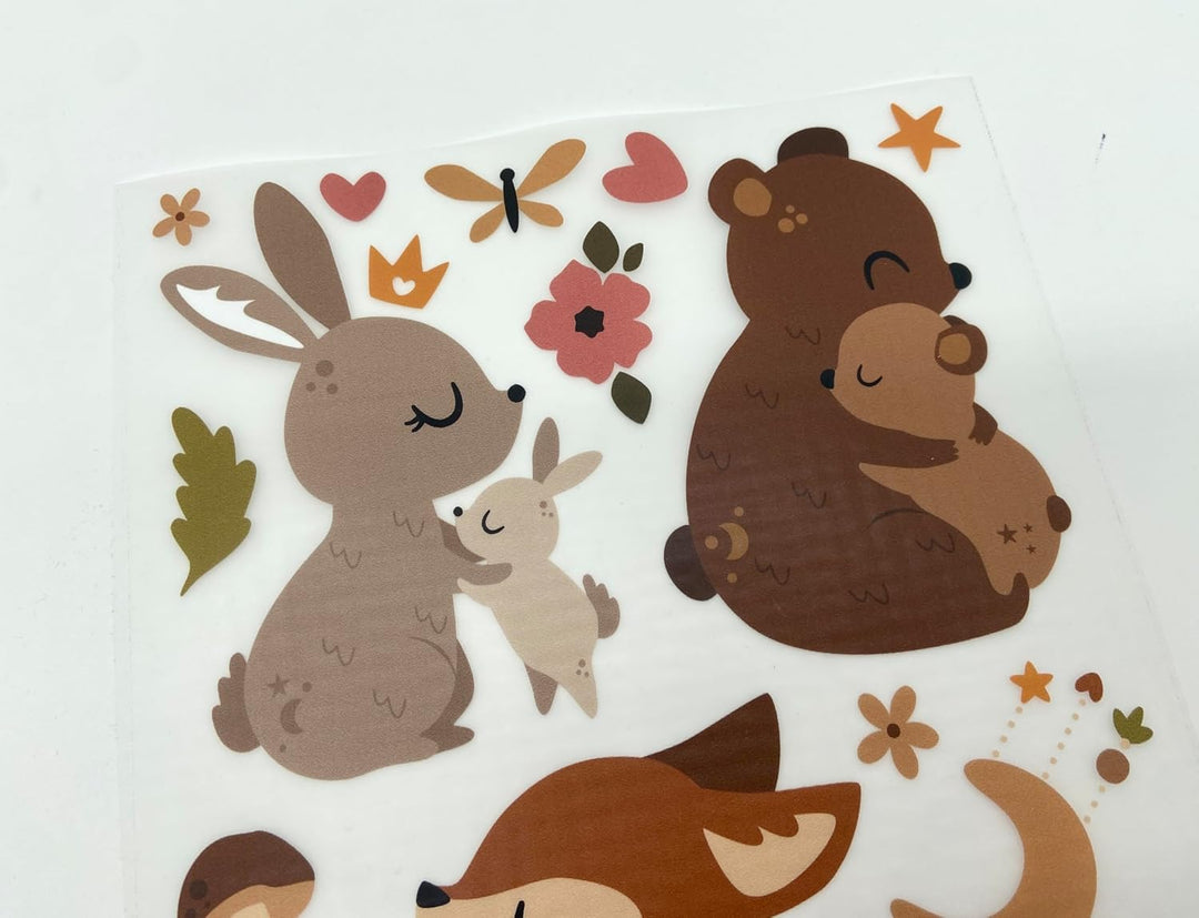 Bügelbilder Set für Textilien DIN A4 Kinder Mädchen Jungen Dino Einhorn gross klein Aufbügelbild zum