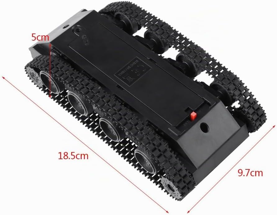 Walfront Leichte Stoss absorbiert Kunststoff Roboter Tank Chassis Smart Auto Plattform DIY Kit mit 1