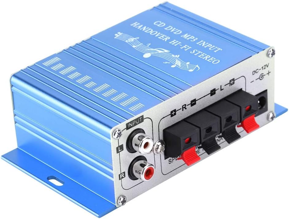 Bewinner Auto Amplifier,Digitaler Audio Vier Kanal Verstärker,HiFi Audio Musik CD DVD MP3 FM Player