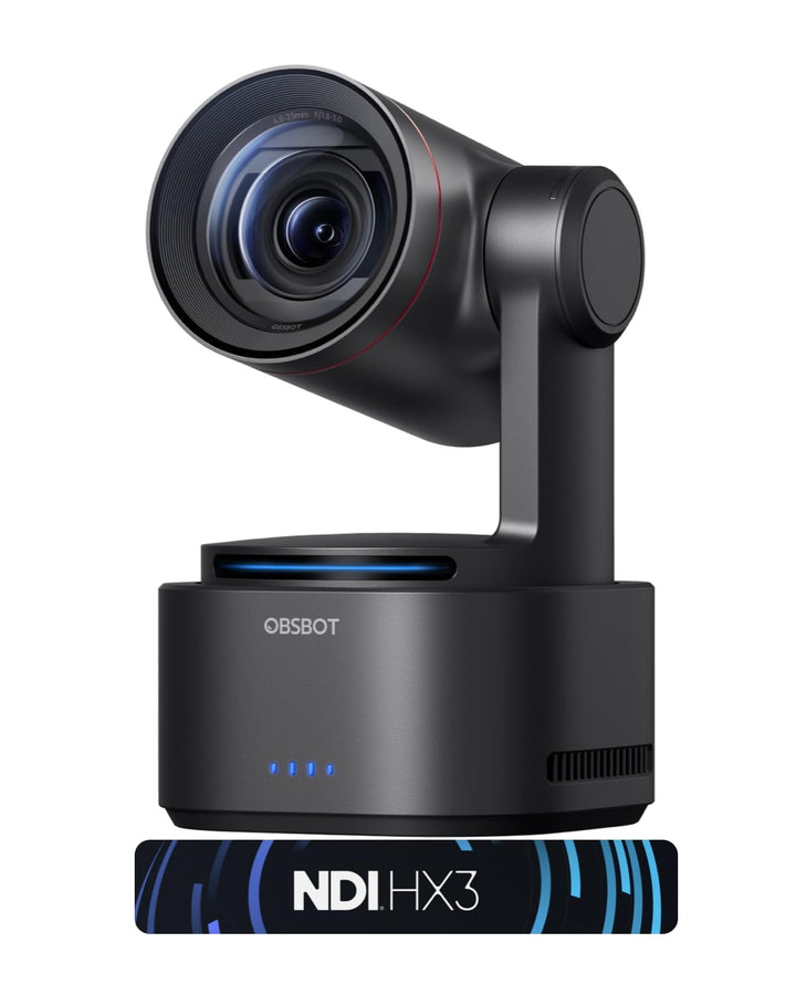 OBSBOT Tail 2 PTZR NDI Kamera 4K@60FPS, Pro KI-Tracking, 1/1,5" CMOS, 50 MP, 5X Optischer Zoom, 12X