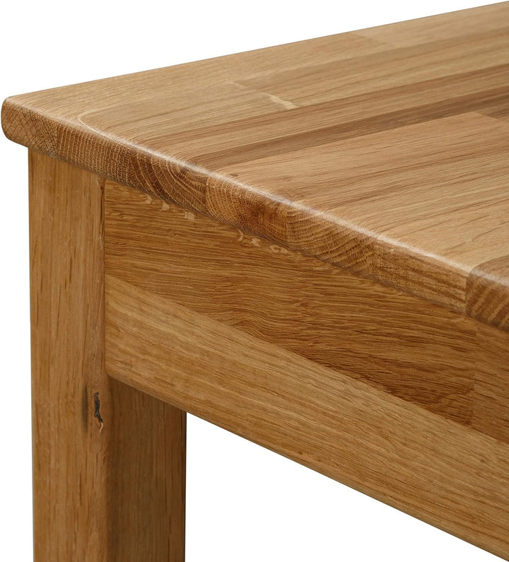 Krok Wood Sitzbank Tomas aus Massivholz (Eiche, 70 x 35 x 45 cm) 70 x 35 x 45 cm Eiche, 70 x 35 x 45