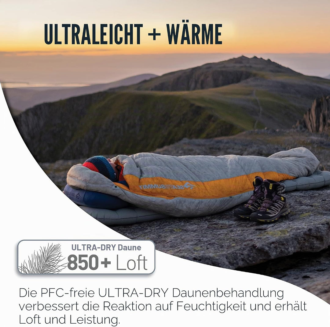 Sea to Summit Spark SPIII -8 Grad - Daunenschlafsack long Zip links, long Zip links