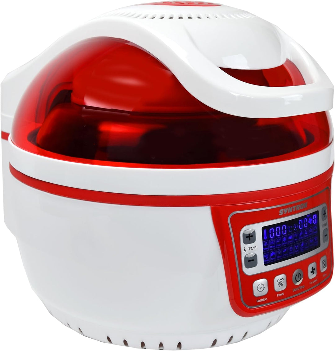Syntrox Germany Turbo-Heissluftfritteuse Heissluftgarer Fritteuse Air-fryer mit LED-Display, 10 Lite