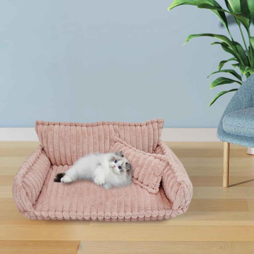 Beruhigende Couch für Haustiere, 100 x 67 x 40 cm Haustier Bett | Haustier-Couch mit Abnehmbarem Was