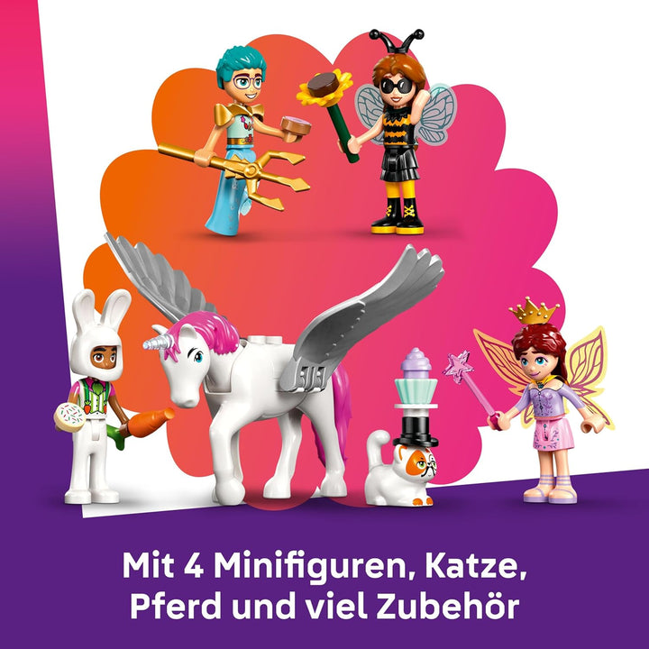 LEGO Friends Kostümparty mit Einhorn und Fee - Spielzeug für Mädchen ab 6 Jahren, inkl. Bühne, DJ-Pu