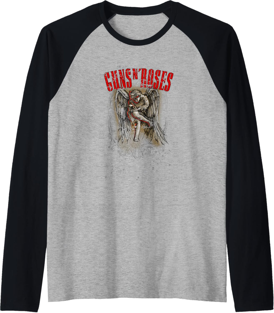 Guns N' Roses Offizielles Skizzen-Engel Raglan