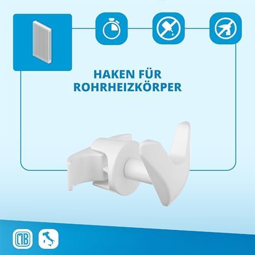 LH 1 Paar VIP-Handtuchhalter ohne Bohren für das Badezimmer, selbstschraubend am Röhrenheizkörper, o