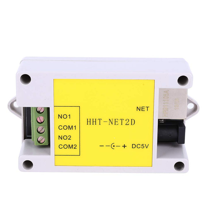 Jeanoko IP-Netzwerk-Relaismodul Zuverlässiger 2-Kanal-Relais-Controller Ethernet IP-Netzwerk-Relais-