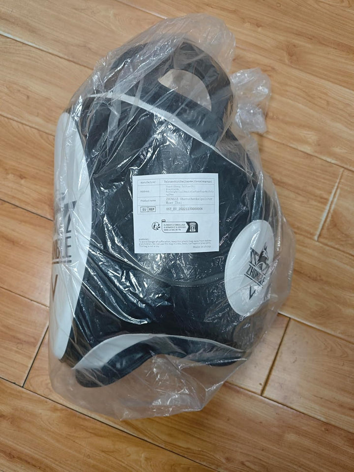 ZHONGLE Oberschenkelpolster Muay Thai, Oberschenkel-Sport-Protektor-Pads Max Thick 10,2 cm, Muay Tha