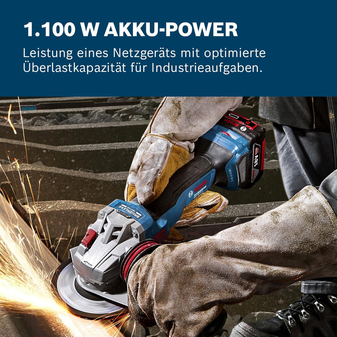 Bosch Professional 18V System Akku-Winkelschleifer GWS 18V-11 inkl. L-BOXX (ohne Akku/Ladegerät) Sch