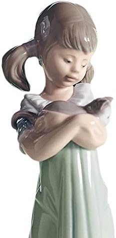 LLADRÓ Mädchen-Figur Vergiss Mich Nicht. Mädchen. Porzellan.