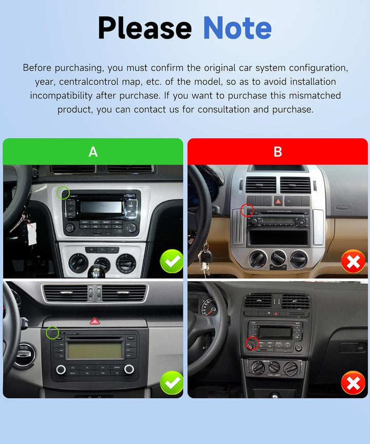 Autoradio 8 Kern Q-Snapdragon 4+64G Android 15 für VW Golf 5 6 Passat Jetta Caddy EOS T5 Tiguan Tour