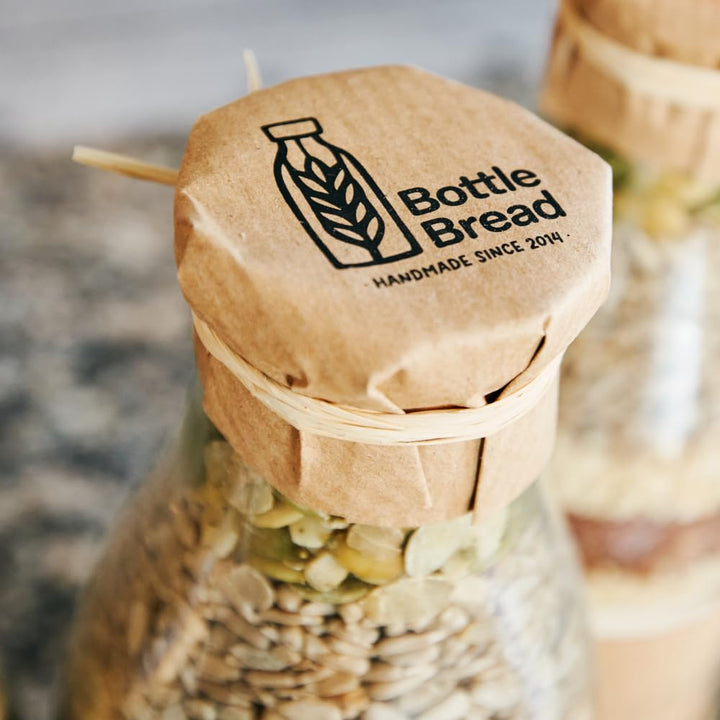 Brotbackmischung "Segne dieses Haus" Backmischung im Glas Flasche Geschenk Geschenkidee Einzug Einzu