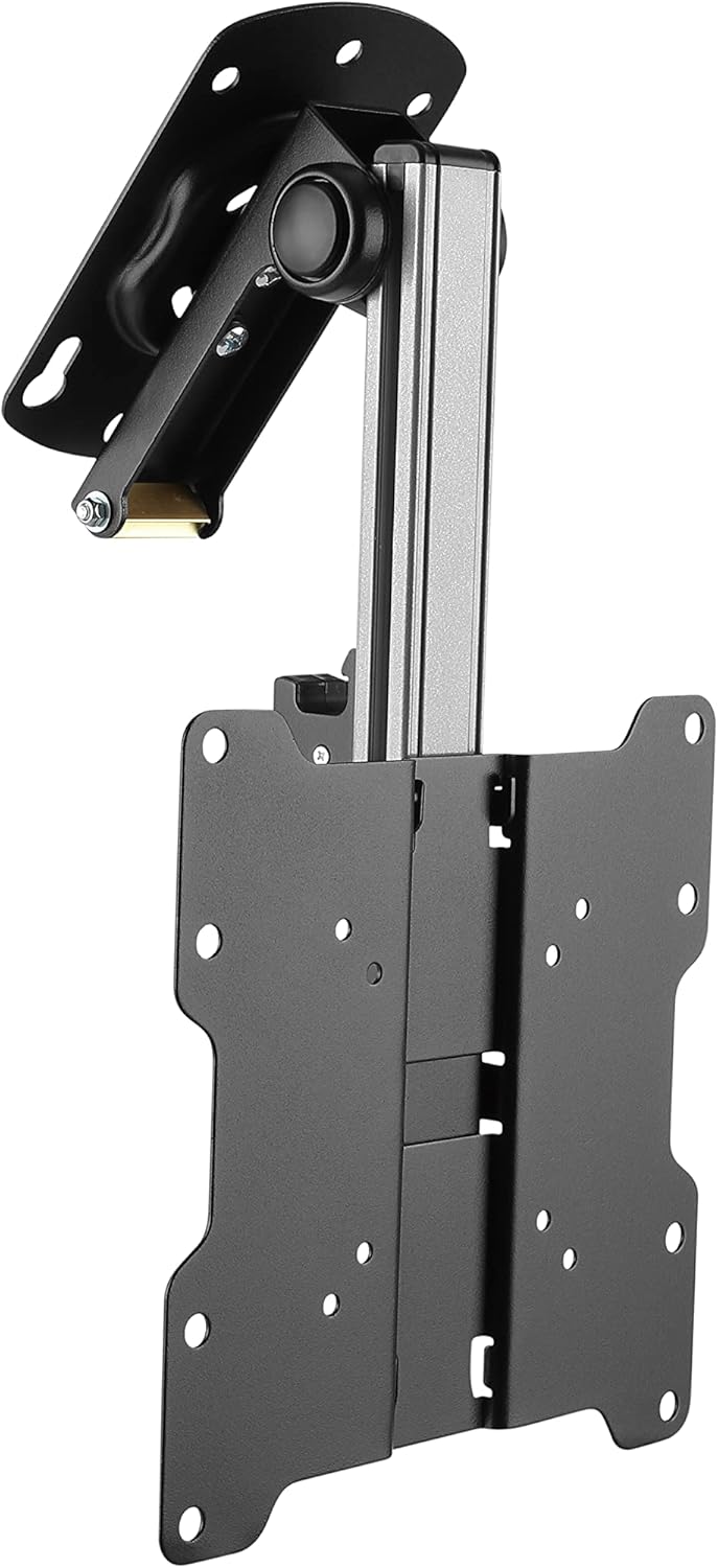 HALTERUNGSPROFI Premium TV Deckenhalterung, bis zu 105° neigbar für Dachschrägen, Höhe verstellbar,