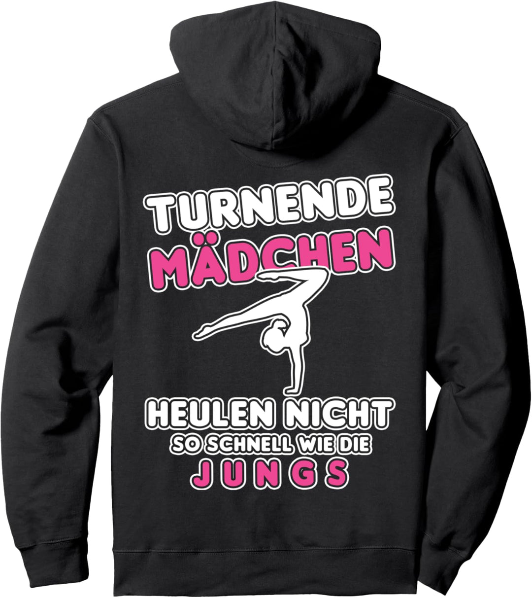 Turnende Mädchen Heulen Nicht, Kunstturnen Akrobatik Turnen Pullover Hoodie