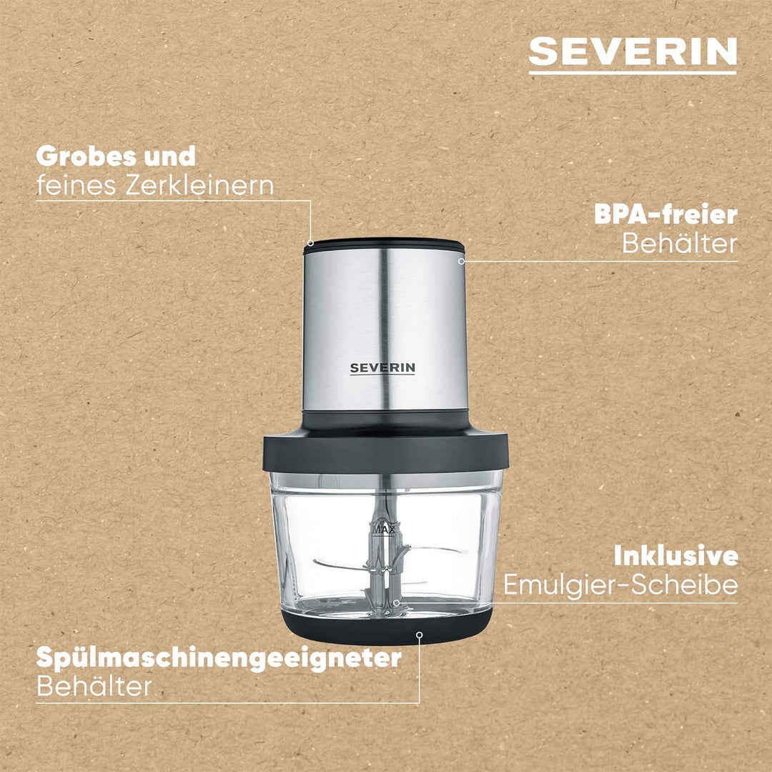 SEVERIN Universalzerkleinerer, Multizerkleinerer für grobes und feines Zerkleinern, Zerkleinerer für