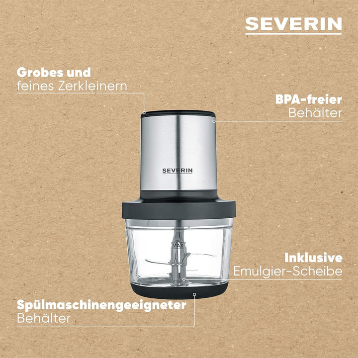 SEVERIN Universalzerkleinerer, Multizerkleinerer für grobes und feines Zerkleinern, Zerkleinerer für