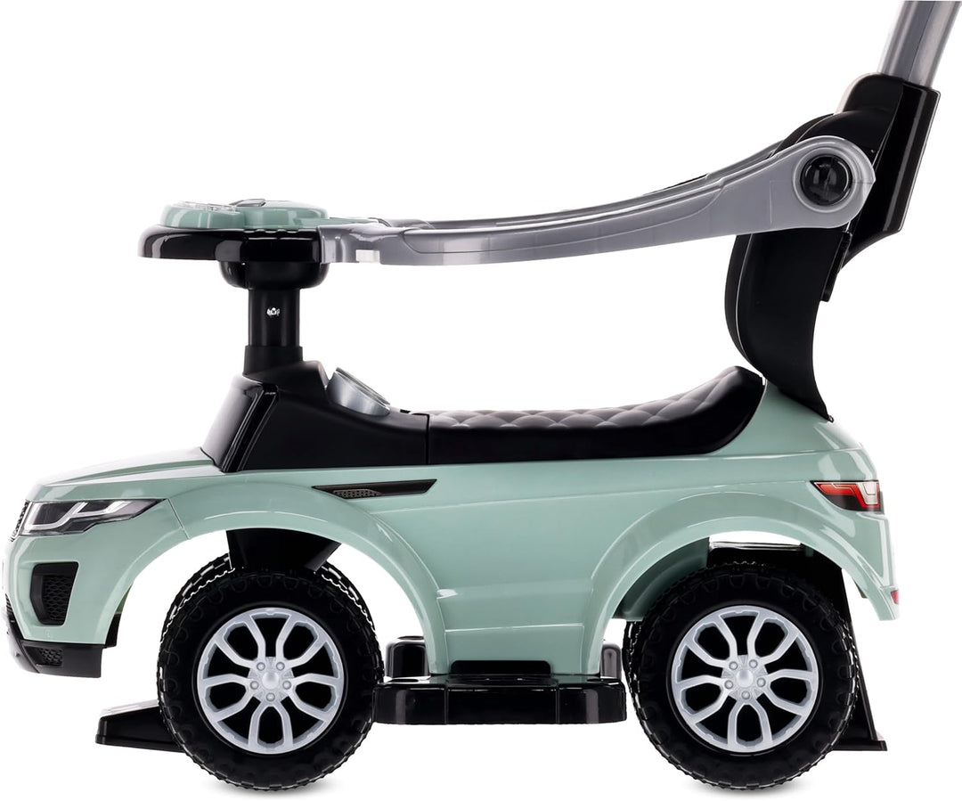 4in1 Kinderauto Rutschauto ab 2 Jahre und Schiebeauto mit Hupe und Musik, Rutschauto mit Stauraum un