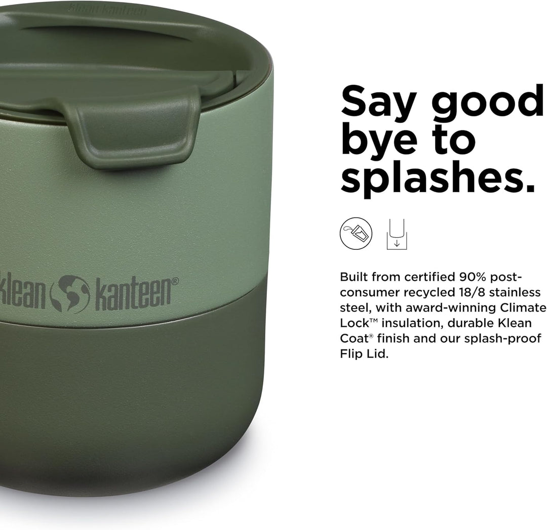 Klean Kanteen Rise Lowball Tumbler Flip Lid Isolierbecher 296ml in der Farbe sea spray, 1010164
