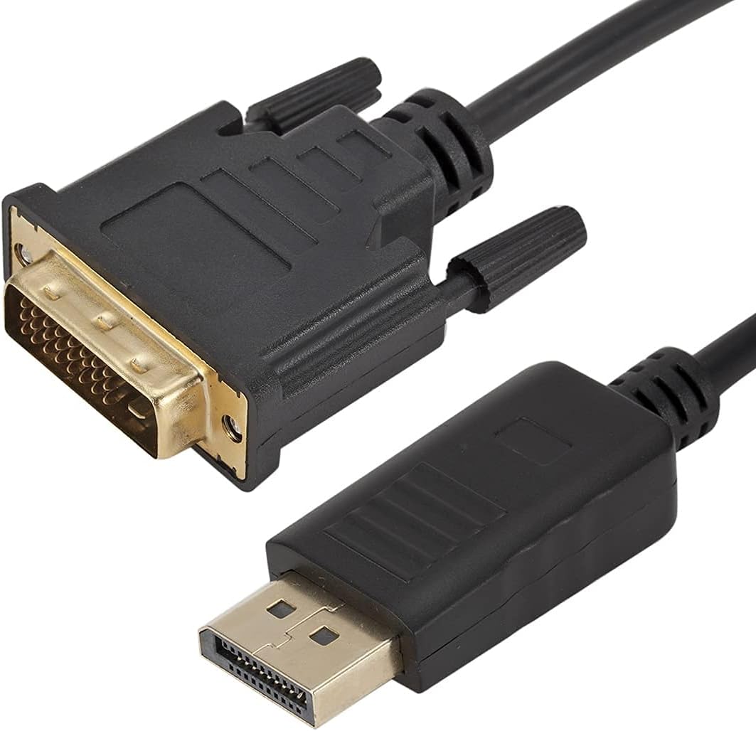 PremiumCord Adapterkabel DisplayPort auf DVI m/2 m, DP auf DVI 1.bis zu 1, 65Gbps, kompatibel mit Vi