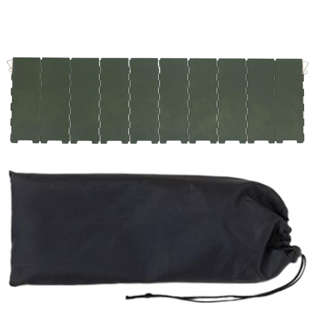 Windschutz für Campingkocher, faltbar, 10 Paneele, Metall-Windschutz, Camping-Zubehör mit Aufbewahru