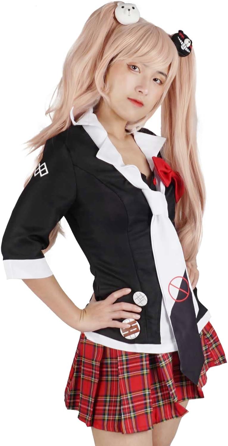 CoolChange Cosplay Kostüm von Junko Enoshima für Danganronpa Fans | Grösse: M, M