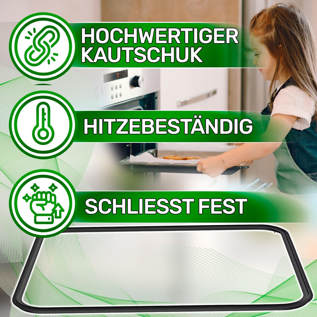 Gummi Backofen Dichtung 440 x 360 mm mit dem Originalcode 00772357 für Bosch 754132057 für Smeg - Ga