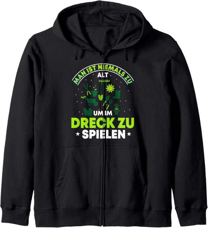 Hobbygärtner Motiv mit lustigen Spruch, Witziges Garten Kapuzenjacke
