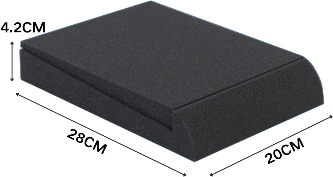 2PCS 20x28x4.2 cm Speaker Sound Insulation Mat Soundproofing Mat Acoustic Foam Board Sponge Sound Ab