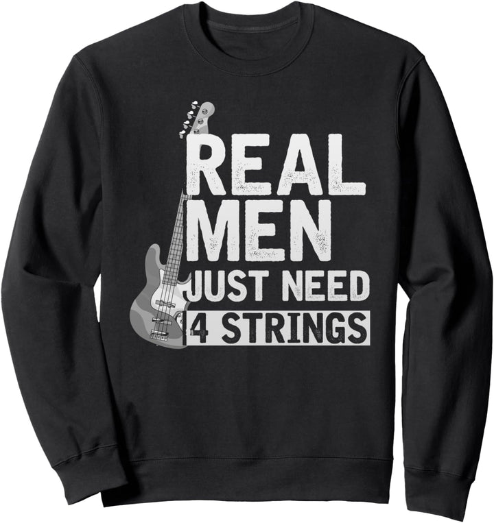 Bassist Rock Musik Männer Lustiges Bass Gitarre Sweatshirt
