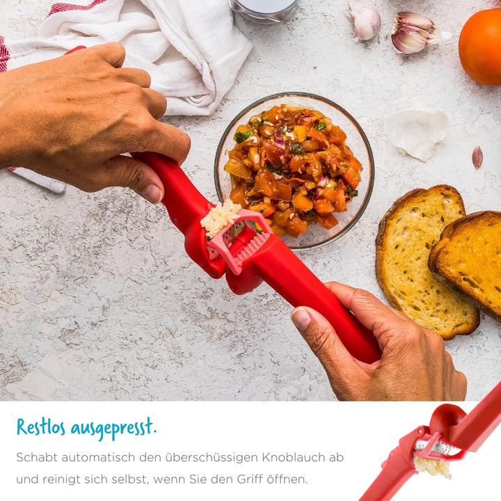 Dreamfarm GARJECT LITE Knoblauchpresse Kunststoff | Presst ungeschälten Knoblauch und ist selbstrein