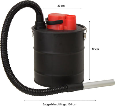 Grafner Aschesauger 20 Liter 1200 Watt mit HEPA-Filter und Saug- und Blasfunktion Kaminsauger Grills